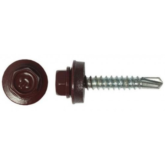 თვითმჭრელი სახურავის ბურღით Tech-Krep RAL-8019 124633 4,8х28 მმ 60 ც ხელსაწყოები, სამაგრები თვითმჭრელი სახურავის ბურღით Tech-Krep RAL-8019 124633 4,8х28 მმ 60 ც ეს თვითმჭრელი გამოიყენება სახურავის მასალის დასამაგრებლად ხის ზედაპირზე და ლითონის კონსტრუქციაზე. თვითმჭრელი სახურავის ბურღით Tech-Krep RAL-8019 124633 4,8х28 მმ 60 ც