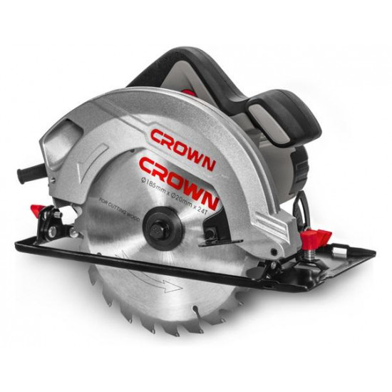 ცირკულარული ხერხი Crown CT15199-185 1200W ხელსაწყოები, ელექტრო ინსტრუმენტები ცირკულარული ხერხი Crown CT15199-185 1200W თქვენ შეგიძლიათ არეგულიროთ ჭრის სიღრმე. ცირკულარული ხერხი Crown CT15199-185 1200W