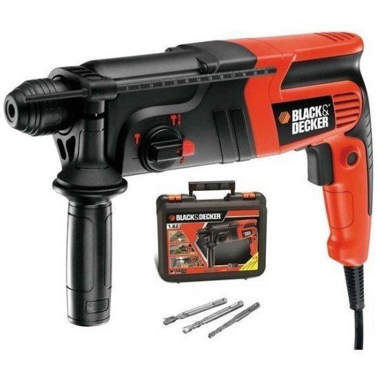 პერფორატორი Black+Decker KD860KA-QS 600W ხელსაწყოები, ელექტრო ინსტრუმენტები Black+Decker KD860KA-QS განკუთვნილია სხვადასხვა მასალასთან სამუშაოდ, გააჩნია მუშაობის 3 რეჟიმი. პერფორატორი Black plusDecker KD860KA-QS 600W