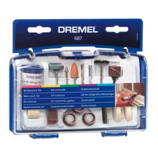 ნაკრები საცმების მულტიინსტრუმენტისთვის Dremel 687 26150687JA 52 ც ხელსაწყოები, ელექტრო ინსტრუმენტები ნაკრები საცმების მულტიინსტრუმენტისთვის Dremel 687 26150687JA 52 ც Dremel 26150687JA მოიცავს ყველაზე გავრცელებულ საცმებს მულტიინსტრუმენტისთვის. ნაკრები საცმების მულტიინსტრუმენტისთვის Dremel 687 26150687JA 52 ც