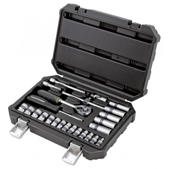 ნაკრები ბიტების და თავაკების Topmaster 339106 1/4 ნაკრები ბიტების და თავაკების Topmaster 339106 1-4 25 ც