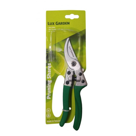 სეკატორი Lux Garden LG-003 ხელსაწყოები, ბაღის ინსტრუმენტები Lux Garden LG-003 არის ბაღის სეკატორი, გააჩნია მოცურების საწინააღმდეგო სახელური და ზამბარიანი მექანიზმი. სეკატორი Lux Garden LG-003