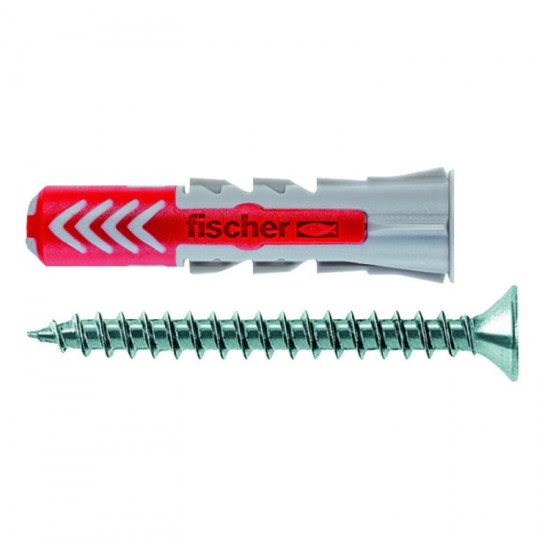 დუბელი თვითმჭრელი Fischer Duopower 8x40 S 50 ც 555108 ხელსაწყოები, სამაგრები ეს არის სამაგრი ელემენტი, რომელიც გამოიყენება სანტექნიკური მოწყობილობების დასამაგრებლად ხის, ბეტონის, აგურის და ქვის ზედაპირებზე. დუბელი თვითმჭრელი Fischer Duopower 8x40 S 50 ც 555108