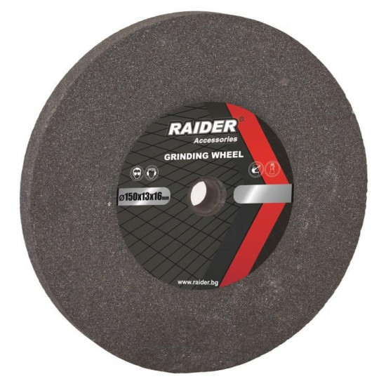 სალესი ქვა Raider 165119 150 მმ ნაცრისფერი ხელსაწყოები, ინსტრუმენტების მასალები სალესი ქვა Raider 165119 150 მმ ნაცრისფერი ტექნიკური მახასიათებლები:• მწარმოებელი: Raider• დიამეტრი: 150 მმ ფიზიკური პარამეტრები:• ზომა: 150x16x13 მმ • მარცვლოვანება: Р36 სალესი ქვა Raider 165119 150 მმ ნაცრისფერი