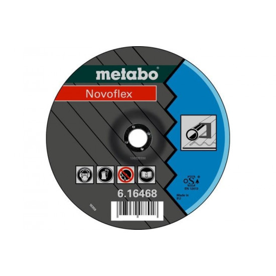 დისკი სახეხი Metabo Novoflex SF 27 150x6x22.23 მმ (616464000) ხელსაწყოები, ინსტრუმენტების მასალები Metabo Novoflex SF 27 არის საშუალო სიმყარის, მაღალ წარმოებადი, უნივერსალური გამოყენების დისკი ლითონის დამუშავების სამუშაოებისთვის. დისკი სახეხი Metabo Novoflex SF 27 150x6x22.23 მმ (616464000)