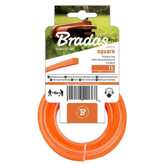 ძუა ტრიმერისთვის Bradas ZTK2415K 2.4 მმ 15 მ ხელსაწყოები, ბაღის ინსტრუმენტები Bradas არის ერთ-ერთი უმსხვილესი კომპანია ევროპაში შლანგების, ფიტინგების, ბაღის მოვლის ინსტრუმენტების წარმოებაში. ძუა ტრიმერისთვის Bradas ZTK2415K 2.4 მმ 15 მ