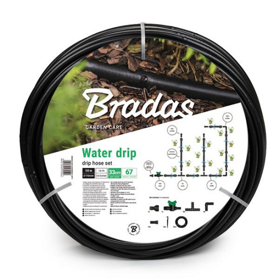 კომპლექტი წვეთოვანი მილით Bradas Water Drip DSWWM50-SET1 50 მ ხელსაწყოები, ბაღის ინსტრუმენტები კომპლექტი წვეთოვანი მილით Bradas Water Drip DSWWM50-SET1 50 მ Bradas Water Drip DSWWM50-SET1 უზრუნველყოფს დიდი ფართობის მორწყვას და ზრდის მოსავლიანობას. კომპლექტი წვეთოვანი მილით Bradas Water Drip DSWWM50-SET1 50 მ