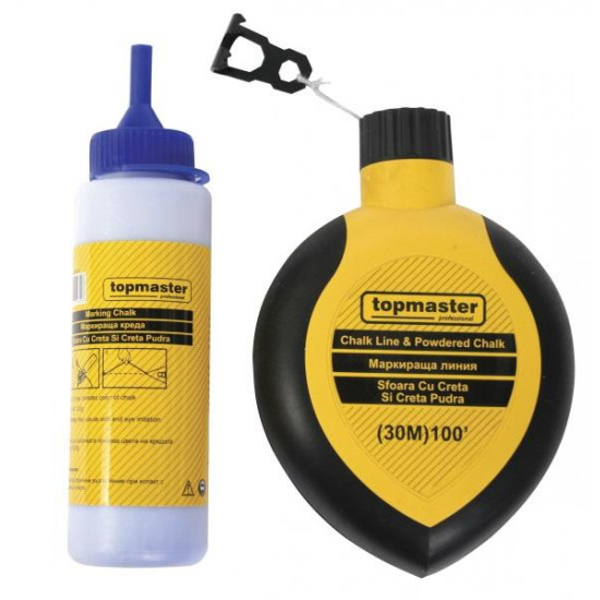 მოსანიშნი თოკი + ცარცი Topmaster 289908 ხელსაწყოები, ხელის ინსტრუმენტები მოსანიშნი თოკი + ცარცი Topmaster 289908 ტექნიკური მახასიათებლები:• მწარმოებელი: Topmaster კომპლექტაცია:• მოსანიშნი თოკი 30 მ• ცარცი მოსანიშნი თოკი plus ცარცი Topmaster 289908