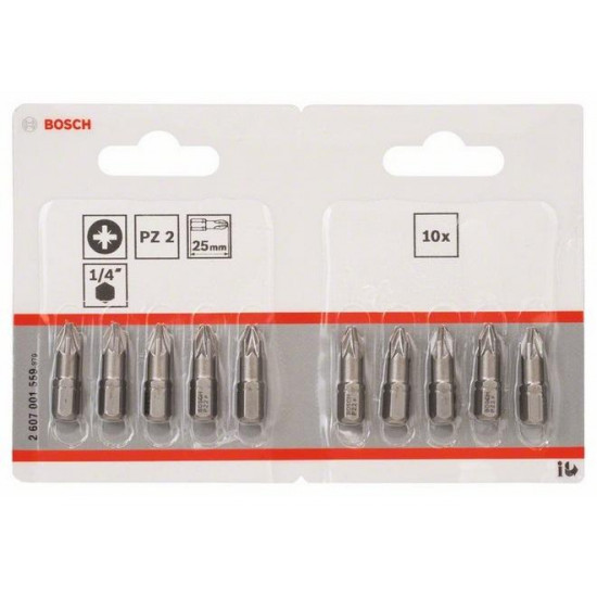 ბიტა Bosch 2607001559 PZ2x25 მმ 10 ც ხელსაწყოები, ინსტრუმენტების მასალები ბიტა Bosch 2607001559 PZ2x25 მმ 10 ც ტექნიკური მახასიათებლები:• მწარმოებელი: Bosch• ბიტის ტიპი: PZ2 ფიზიკური პარამეტრები:• სიგრძე: 25 მმ ბიტა Bosch 2607001559 PZ2x25 მმ 10 ც