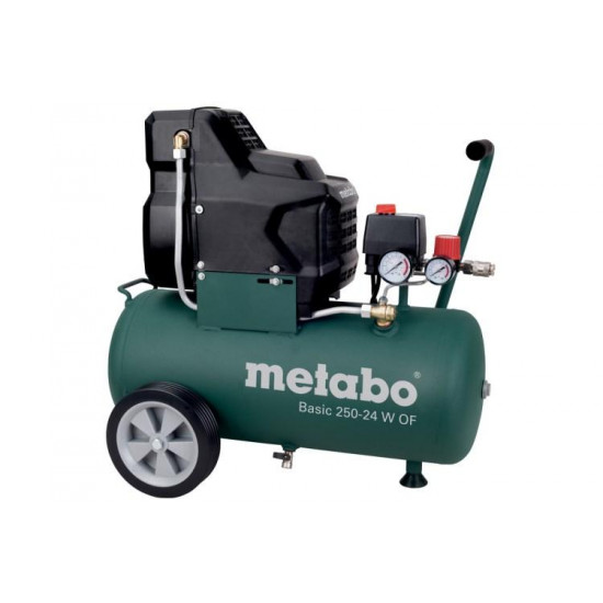კომპრესორი უზეთო Metabo BASIC 250-24 W OF (601532000) ხელსაწყოები, ელექტრო ინსტრუმენტები კომპრესორი უზეთო Metabo BASIC 250-24 W OF (601532000) რეგულირებადი სამუშაო წნევა, რომელიც ორიენტირებულია კონკრეტულ გამოყენებაზე მიიღწევა მანომეტრიანი რედუქტორის საშუალებით. კომპრესორი უზეთო Metabo BASIC 250-24 W OF (601532000)
