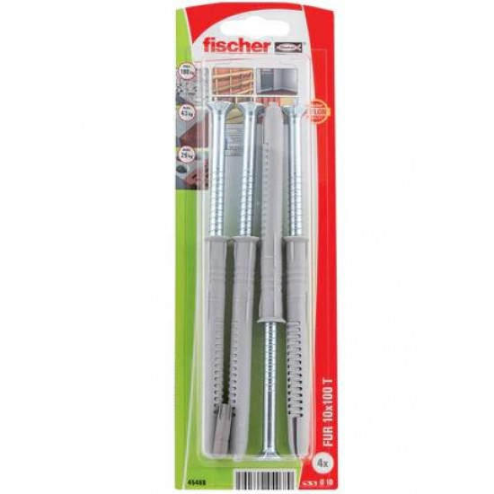 ჩარჩოს დიუბელი Fischer FUR T B 10x100 4 ც. ხელსაწყოები, სამაგრები მეტალის ჩარჩოს დიუბელი Fischer FUR T B არის სპეციალური სამაგრი კარის და ფანჯრის ჩარჩოების უპრობლემო მონტაჟისთვის. ჩარჩოს დიუბელი Fischer FUR T B 10x100 4 ც.