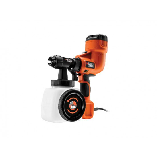 საღებავსაფრქვეველი Black+Decker HVLP200-QS 400W ხელსაწყოები, ელექტრო ინსტრუმენტები Black+Decker HVLP200-QS არის იდეალური საღებავსაფრქვეველი ნებისმიერი სამღებრო სამუშაოს შესასრულებლად მინიმალური ძალისხმევით. საღებავსაფრქვეველი Black plusDecker HVLP200-QS 400W