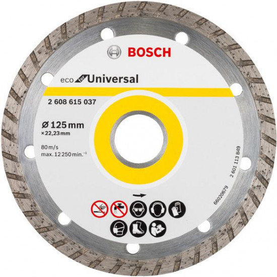 ალმასის დისკი უნივერსალური Bosch Eco for Universal Turbo 125x22.23 მმ ხელსაწყოები, ინსტრუმენტების მასალები body{margin:0;padding:8px;overflow:auto;width:100%;height:100%;} p{line-height:1. ალმასის დისკი უნივერსალური Bosch Eco for Universal Turbo 125x22.23 მმ