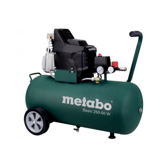 კომპრესორი Metabo BASIC 250-50 W (601534000) ხელსაწყოები, ელექტრო ინსტრუმენტები კომპრესორი Metabo BASIC 250-50 W (601534000) რეგულირებადი სამუშაო წნევა, რომელიც ორიენტირებულია კონკრეტულ გამოყენებაზე მიიღწევა მანომეტრიანი რედუქტორის საშუალებით. კომპრესორი Metabo BASIC 250-50 W (601534000)