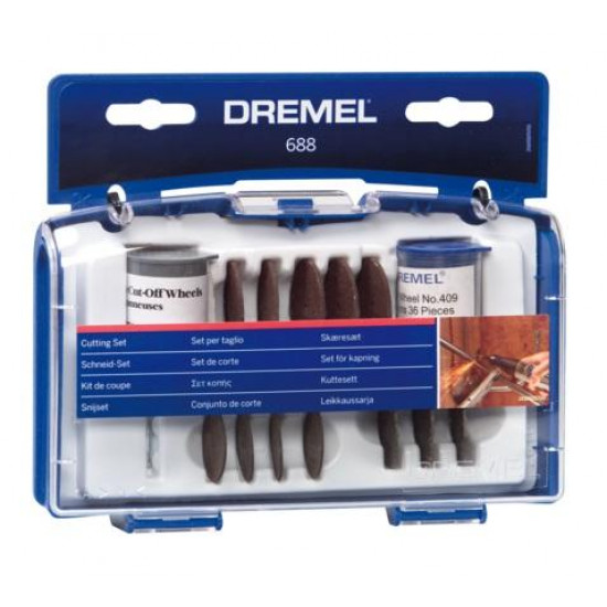 ნაკრები საცმების მულტიინსტრუმენტისთვის Dremel 688 26150688JA 69 ც ხელსაწყოები, ელექტრო ინსტრუმენტები ნაკრები საცმების მულტიინსტრუმენტისთვის Dremel 688 26150688JA 69 ც Dremel 26150688JA არის საცმების ნაკრები მულტიინსტრუმენტისთვის, რომელიც განკუთვნილია სხვადასხვა მასალის ჭრისთვის. ნაკრები საცმების მულტიინსტრუმენტისთვის Dremel 688 26150688JA 69 ც
