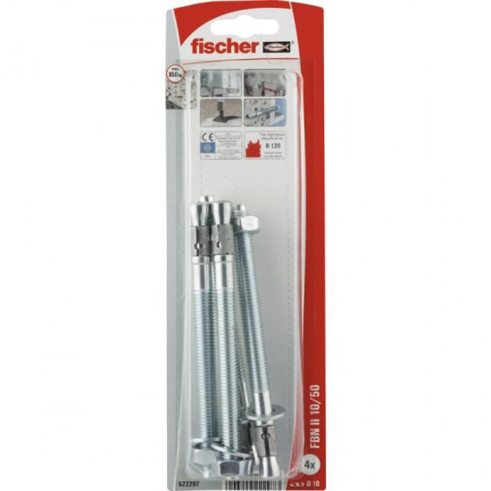 ანკერი Fischer FBN II K NV 10/50 4 ც. ხელსაწყოები, სამაგრები გრძელი ხრახნის და ორი სიღრმის სამაგრის წყალობით, ანკერი-ბოლტის Fischer FBN II, გამოყენების შესაძლებლობა ძალიან მოქნილია. ანკერი Fischer FBN II K NV 10-50 4 ც.