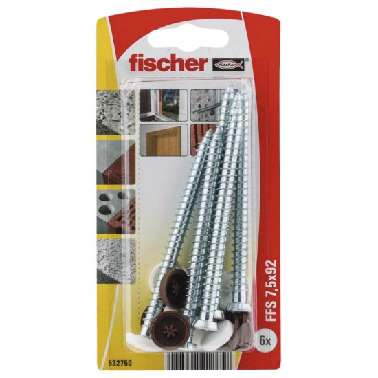 თვითმჭრელი Fischer FFS 7.5x92 T30 6 ც 532750 ხელსაწყოები, სამაგრები ეს არის უნივერსალური თვითმჭრელი დამალული თავით, რომელიც განკუთვნილია როგორც ლითონისთვის, ასევე ხისთვის. თვითმჭრელი Fischer FFS 7.5x92 T30 6 ც 532750