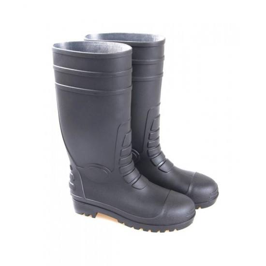 ბოტი, ფოლადის წინა ნაწილი ZY005BK S5 43 შავი ხელსაწყოები, სპეცტანსაცმელი ZY005BK S5 არის წყალგაუმტარი ბოტი, დამზადებულია PVC-გან, მდგრადია ზეთის, მჟავას და ტუტეს მიმართ. ბოტი, ფოლადის წინა ნაწილი ZY005BK S5 43 შავი