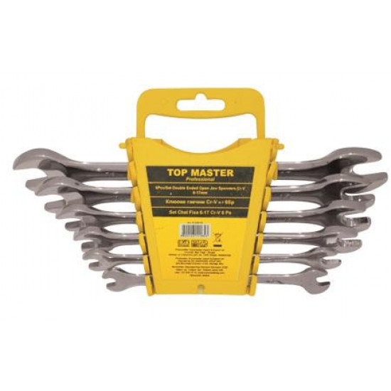 ნაკრები ქანჩის გასაღებების Topmaster 235115 6-17 მმ 6 ც ხელსაწყოები, ხელის ინსტრუმენტები ნაკრები ქანჩის გასაღებების Topmaster 235115 6-17 მმ 6 ც ეს არის ქრომირებული ქანჩის გასაღებები. ნაკრები ქანჩის გასაღებების Topmaster 235115 6-17 მმ 6 ც