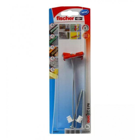 სამაგრი თამაშირ-მუყაოსთვის Fischer Duotec 10 S PH 2 ც 539027 ხელსაწყოები, სამაგრები გამოიყენება ზემტკიცე სამაგრის შესაქმნელად ჩამოსაკიდი ელემენტებისთვის. სამაგრი თამაშირ-მუყაოსთვის Fischer Duotec 10 S PH 2 ც 539027