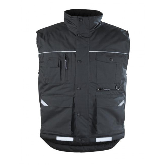 ჟილეტი დათბილული Coverguard 5GMRB XXL შავი ხელსაწყოები, სპეცტანსაცმელი Coverguard 5GMRB არის იდეალური ვარიანტი მათთვის, ვისაც უყვარს ნივთების განაწილება სხვადასხვა ჯიბეში, ჟილეტს გააჩნია უამრავი ჯიბე სხვადასხვა ნივთისთვის - როგორც ღილაკებით, ასევე ელვა შესაკრავით. ჟილეტი დათბილული Coverguard 5GMRB XXL შავი