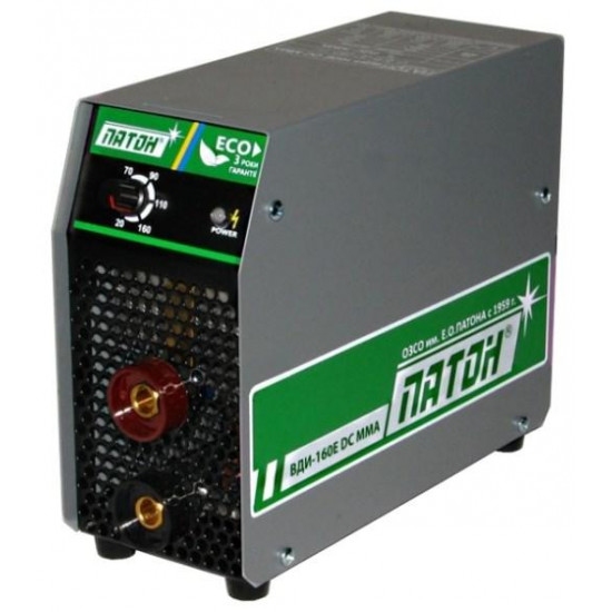 შესადუღებელი აპარატი Paton ВДИ-160E ხელსაწყოები, ელექტრო ინსტრუმენტები შესადუღებელი აპარატი Paton ВДИ-160E Paton ВДИ-160E-ს გააჩნია ფუნქციები Hot-start და Anti-Stick. შესადუღებელი აპარატი Paton ВДИ-160E