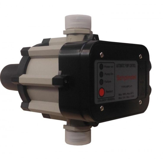 ჰიდროკონტროლერი ტუმბოსთვის Schpindel MPC-01 1100W ხელსაწყოები, ბაღის ინსტრუმენტები ტექნიკური მახასიათებლები: • მწარმოებელი: Schpindel • სიმძლავრე (მაქსიმალური): 1100 W დამატებითი მახასიათებლები: • წნევა (მაქსიმალური): 1 MPa • დენის ძალა (მაქსიმალური): 10 A • წყლის მაქსიმალური ტემპერატურა: 50C° • ძა ჰიდროკონტროლერი ტუმბოსთვის Schpindel MPC-01 1100W