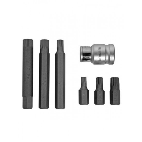 ბიტების ნაკრები Topmaster 330351 M6-M12 ხელსაწყოები, ინსტრუმენტების მასალები ბიტების ნაკრები Topmaster 330351 M6-M12 ტექნიკური მახასიათებლები:• მწარმოებელი: Topmaster• ბიტის ტიპი: M6-M12 კომპლექტაცია:• ბიტა 6 ც• ადაფტერი ფიზიკური პარამეტრები:• სიგრძე: 3x30 / 3x75 მმ• ზომა: 1/2 ბიტების ნაკრები Topmaster 330351 M6-M12