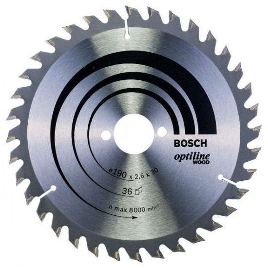 ცირკულარული დისკი Bosch Optiline Wood 190x2.6x30 მმ 36 ხელსაწყოები, ინსტრუმენტების მასალები body{margin:0;padding:8px;overflow:auto;width:100%;height:100%;} p{line-height:1. ცირკულარული დისკი Bosch Optiline Wood 190x2.6x30 მმ 36