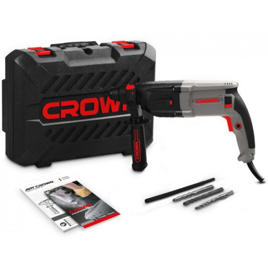 პერფორატორი Crown CT18108 800W ხელსაწყოები, ელექტრო ინსტრუმენტები პერფორატორი Crown CT18108 800W Crown CT18108 განკუთვნილია სხვადასხვა მასალის გასაბურღად და ასევე სადემონტაჟო სამუშაოებისთვის. პერფორატორი Crown CT18108 800W