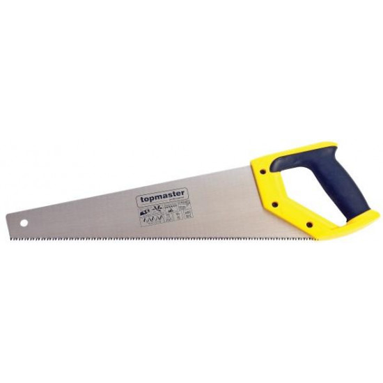 ხერხი ხის TOPMASTER 371511 450 მმ ხელსაწყოები, ბაღის ინსტრუმენტები ხერხი ხის TOPMASTER 371511 450 მმ ეს არის ხარისხიანი ხერხი წაწვეტებული, ნაწრთობი კბილანებით. ხერხი ხის TOPMASTER 371511 450 მმ