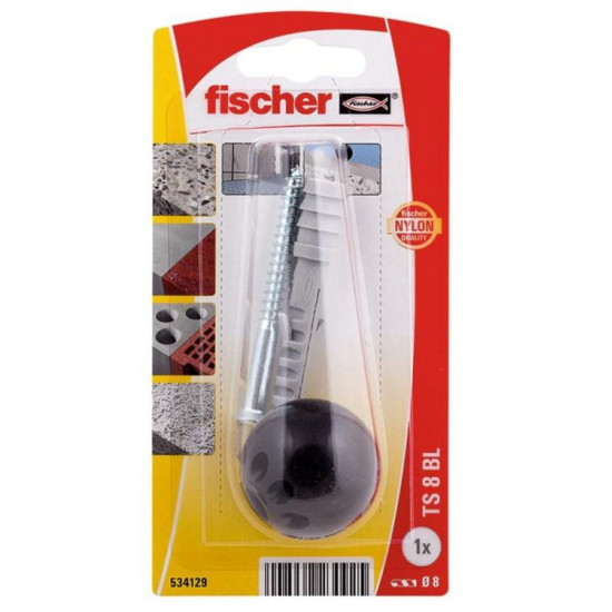 კარის შემაჩერებელი Fischer TS 8 BL K NV ხელსაწყოები, სამაგრები პრაქტიკული Fischer TS კარის შემაჩერებელი ელეგანტურ დიზაინში. კარის შემაჩერებელი Fischer TS 8 BL K NV