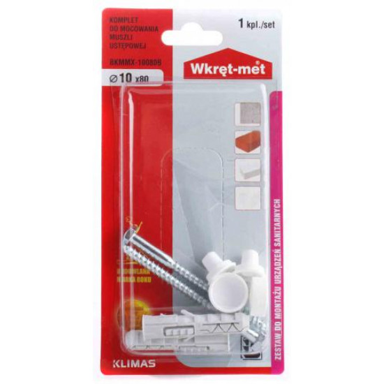 სამაგრი უნიტაზის Wkret-met BKMMX-10080B 10x80 მმ თეთრი ხელსაწყოები, სამაგრები Wkret-met აწარმოებს სამშენებლო სამაგრებს სხვადასხვა ტიპის სამუშაოებისთვის. სამაგრი უნიტაზის Wkret-met BKMMX-10080B 10x80 მმ თეთრი