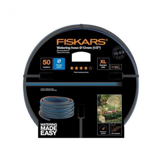 შლანგი Fiskars 1027106 Q4 13 მმ (1/2 შლანგი Fiskars 1027106 Q4 13 მმ (1-2) 50 მ