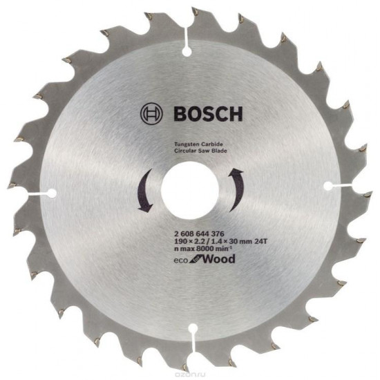 დისკო ცირკულარული Bosch EC WO H 190x30-24 ხელსაწყოები, ინსტრუმენტების მასალები დისკო ცირკულარული Bosch EC WO H 190x30-24 ტექნიკური მახასიათებლები:• მწარმოებელი: Bosch • დიამეტრი: 190 მმ დისკო ცირკულარული Bosch EC WO H 190x30-24