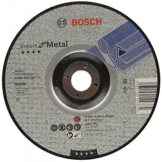 სახეხი დისკი ამოზნექილი ლითონისთვის Bosch Expert for Metal 180x6x22.23 მმ ხელსაწყოები, ინსტრუმენტების მასალები body{margin:0;padding:8px;overflow:auto;width:100%;height:100%;} p{line-height:1. სახეხი დისკი ამოზნექილი ლითონისთვის Bosch Expert for Metal 180x6x22.23 მმ