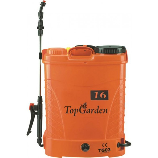 აკუმულატორის სასხურებელი Top Garden 380321 12V/8 Ah 16 ლ ხელსაწყოები, ბაღის ინსტრუმენტები აკუმულატორის სასხურებელი Top Garden 380321 12V/8 Ah 16 ლ Top Garden 380321 12V/8 Ah გამოიყენება როგორც ბაღებისთვის და ბოსტნისთვის, ასევე შენობების დეზინფექციისთვის. აკუმულატორის სასხურებელი Top Garden 380321 12V-8 Ah 16 ლ