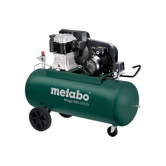 კომპრესორი Metabo MEGA 650-270 D (601543000) ხელსაწყოები, ელექტრო ინსტრუმენტები Metabo MEGA 650-270 D არის მძლავრი და საიმედო კომპრესორი. კომპრესორი Metabo MEGA 650-270 D (601543000)