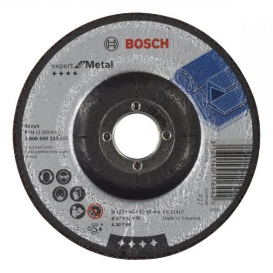 სახეხი დისკი ამოზნექილი ლითონისთვის Bosch Expert for Metal 125x6x22.23 მმ ხელსაწყოები, ინსტრუმენტების მასალები body{margin:0;padding:8px;overflow:auto;width:100%;height:100%;} p{line-height:1. სახეხი დისკი ამოზნექილი ლითონისთვის Bosch Expert for Metal 125x6x22.23 მმ