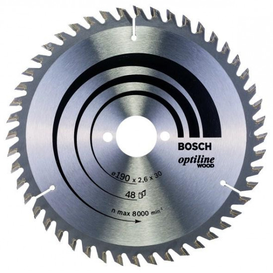 ცირკულარული დისკი Bosch Optiline Wood 190x2.6x30 მმ 48 ხელსაწყოები, ინსტრუმენტების მასალები body{margin:0;padding:8px;overflow:auto;width:100%;height:100%;} p{line-height:1. ცირკულარული დისკი Bosch Optiline Wood 190x2.6x30 მმ 48